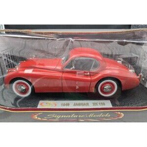 Vintage 1949 Jaguar XK120 Red 1:18 Diecast Car Signature Models NIB Box Wear